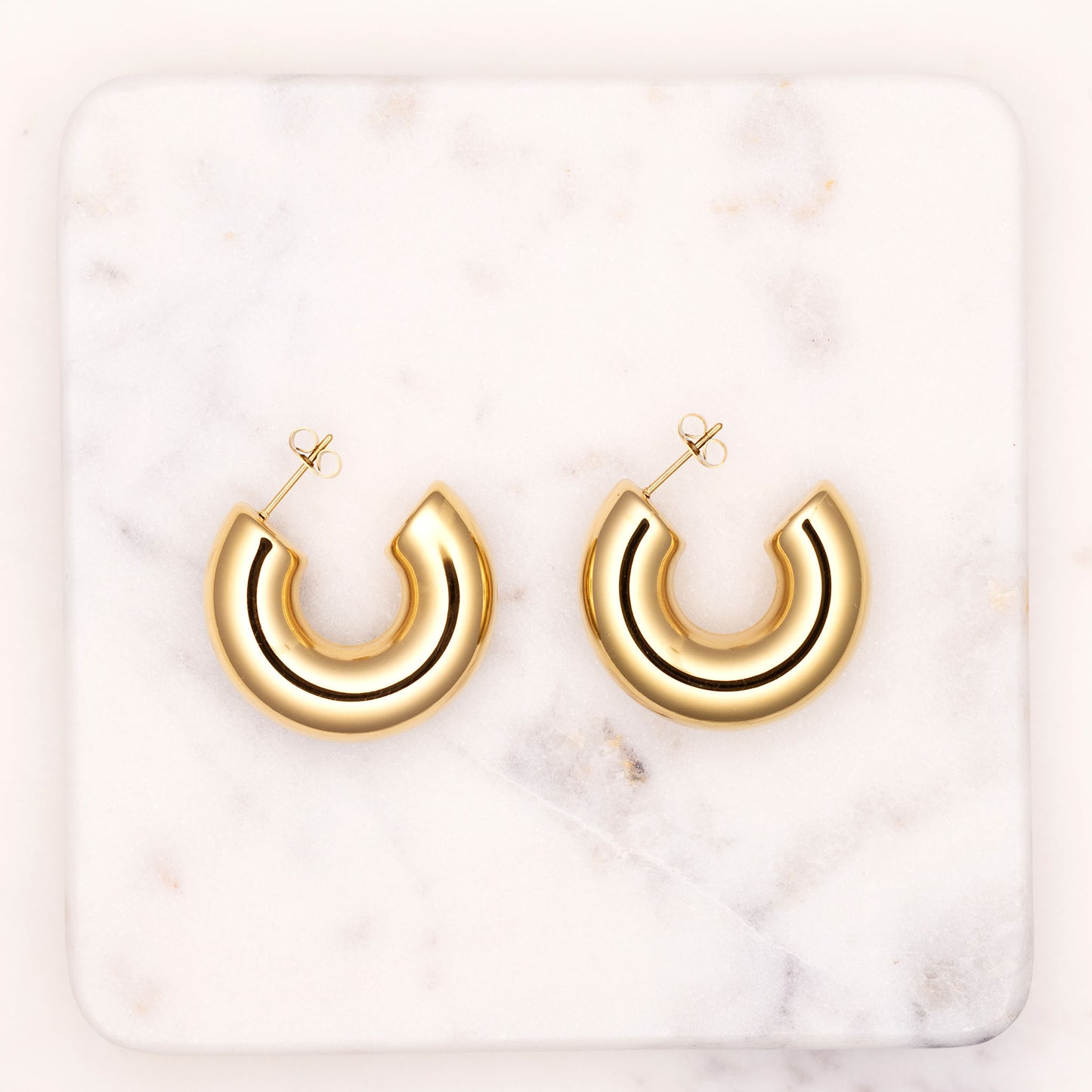 Chunky Hoops Earrings