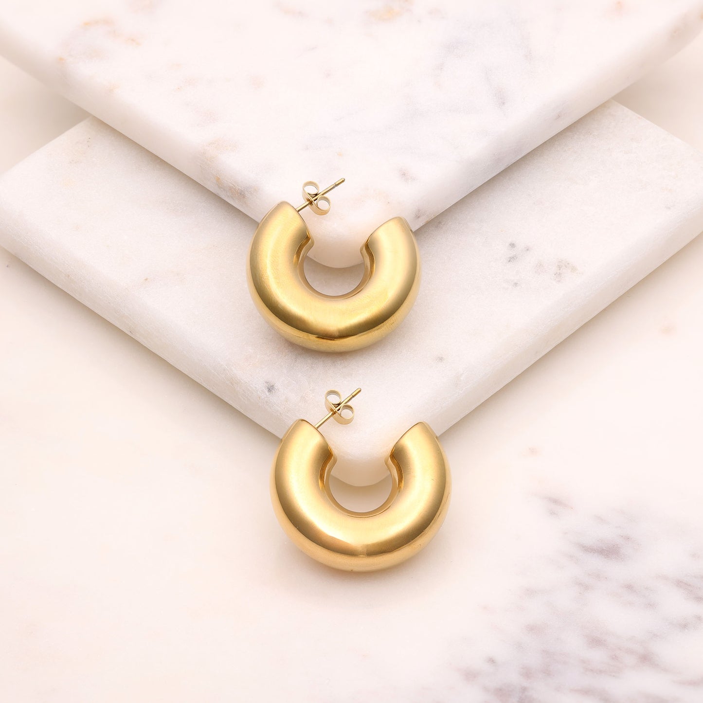 Chunky Hoops Earrings