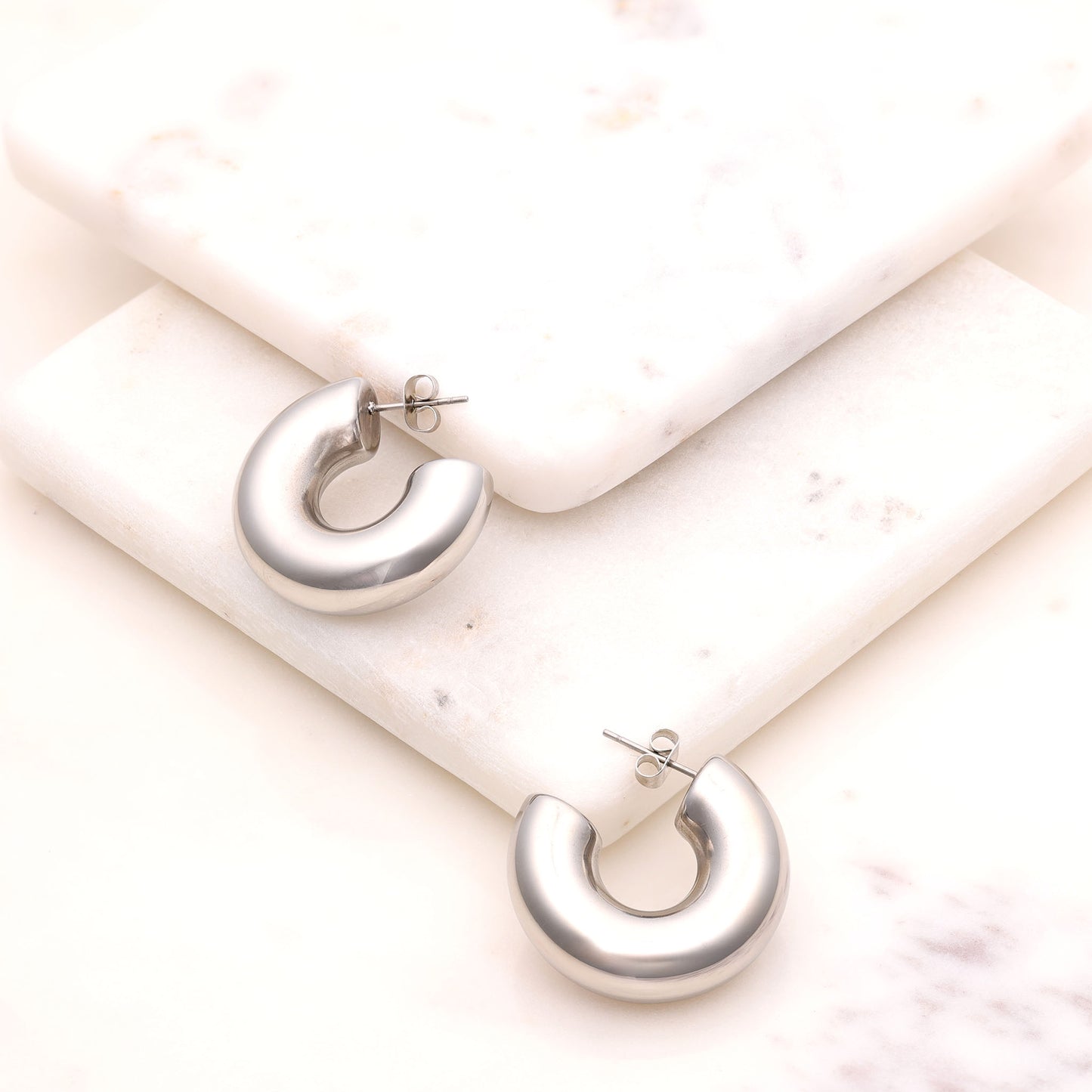 Chunky Hoops Earrings