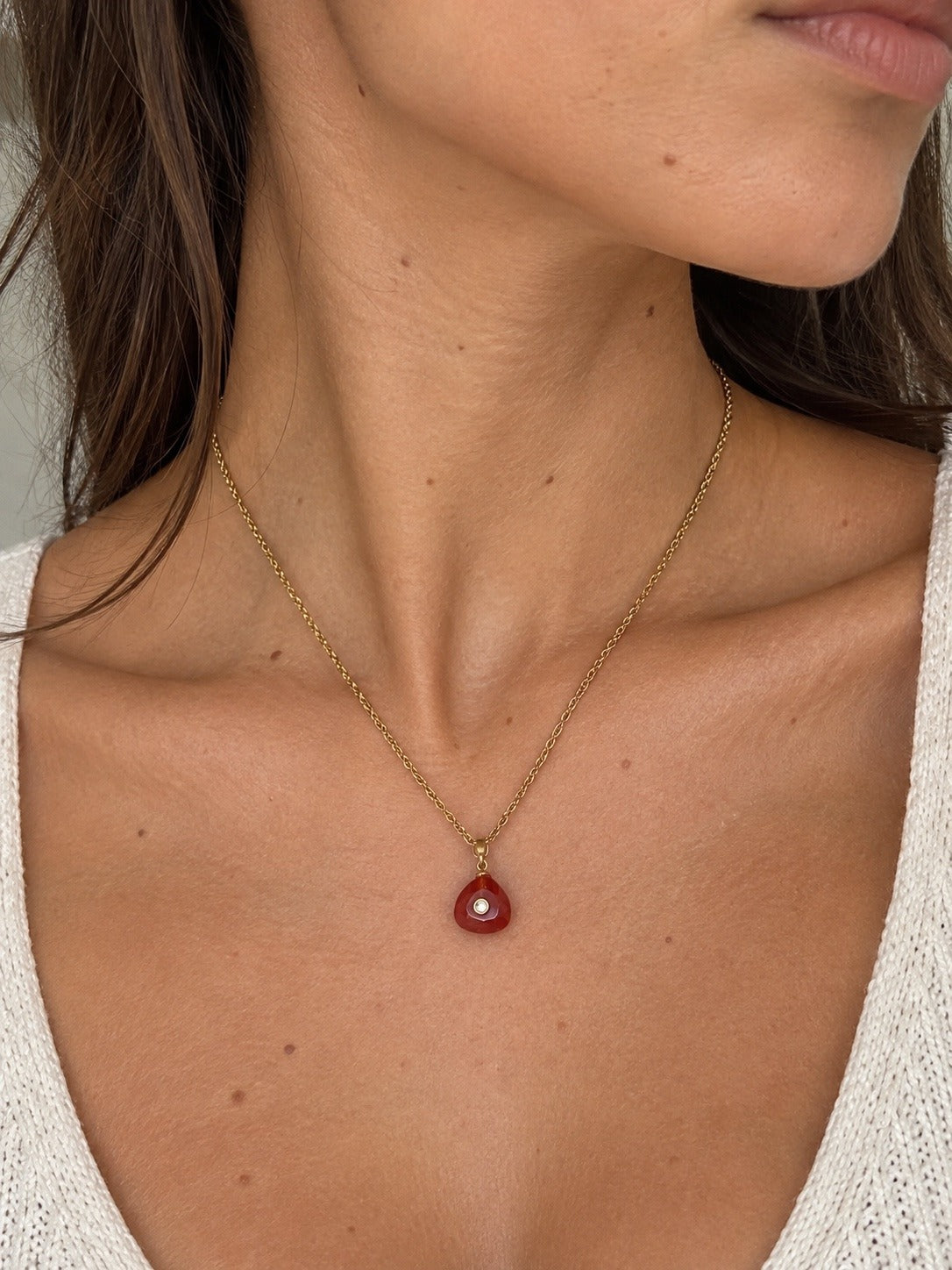 Red Agate Necklace