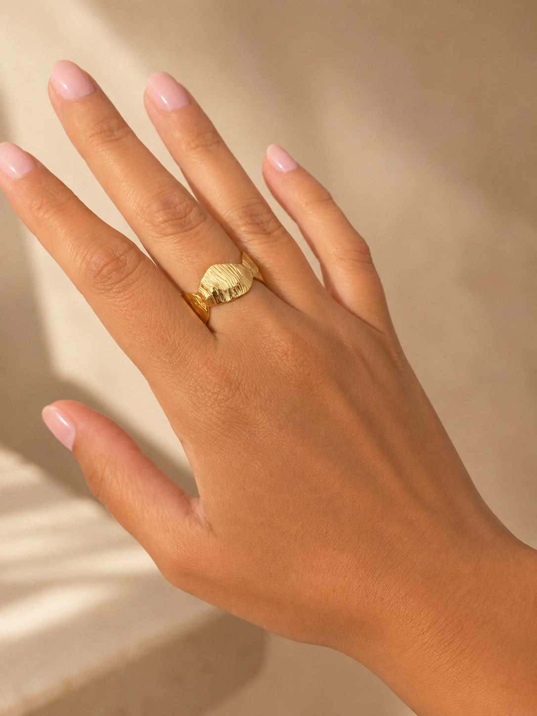 Golden Shell Ring