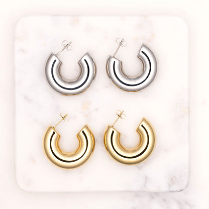 Chunky Hoops Earrings
