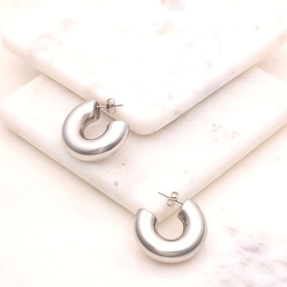 Chunky Hoops Earrings